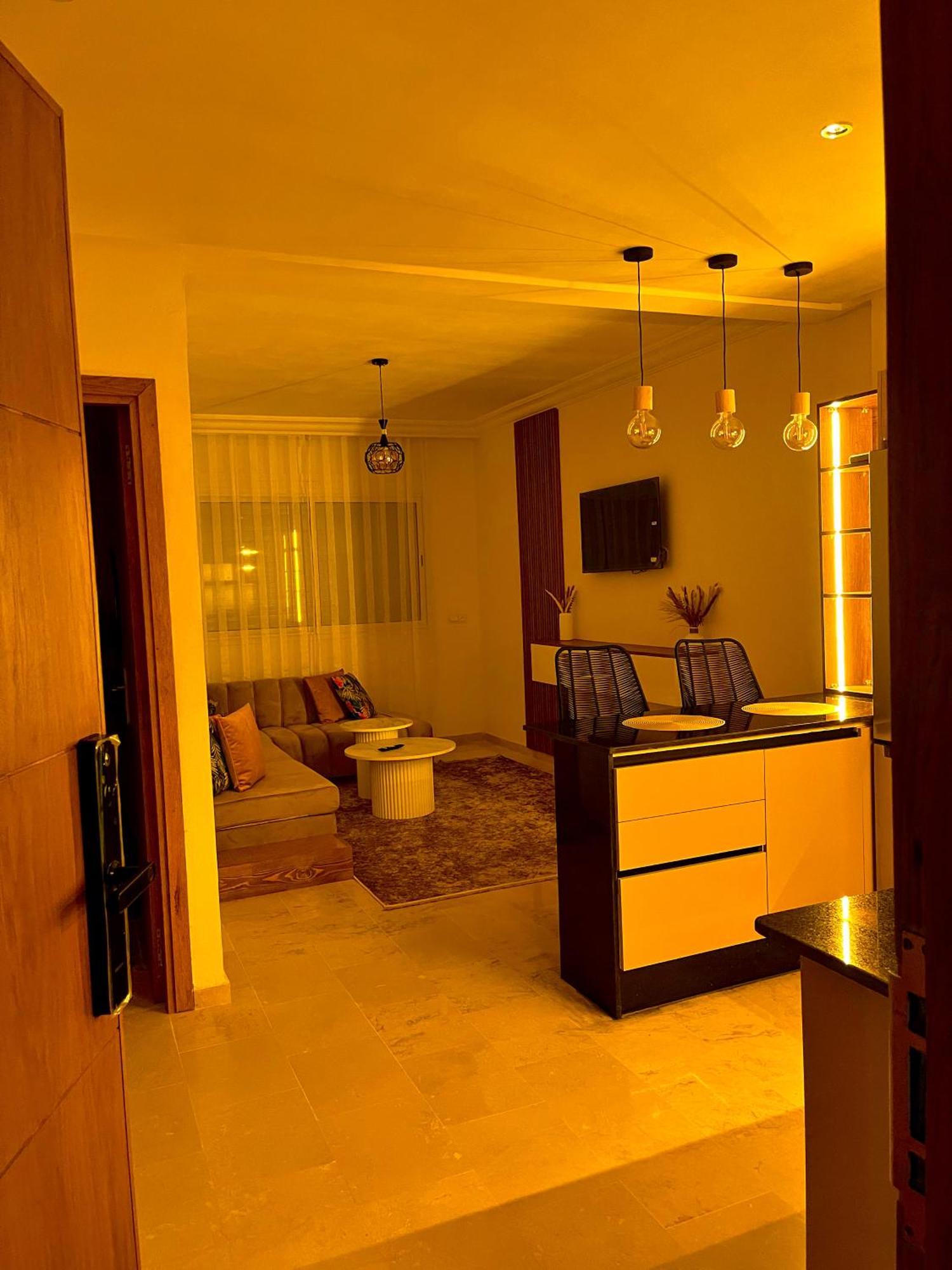 Elegant Appartement Avec Un Acces Piscine Jardin Parking Sous-Sol Et Wifi Haut Debit Fibre Optique Tanger Extérieur photo